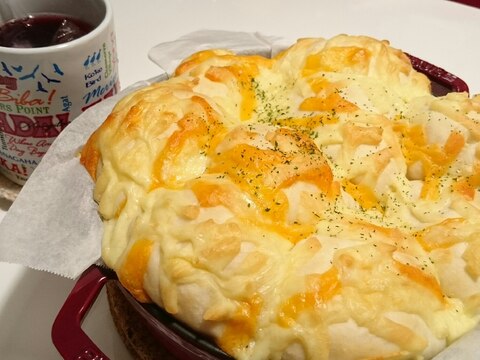 ストウブDe〜ツナコーンチーズちぎりパン